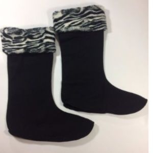 Corkys Womens New Boot Liners Zebra Animal Print L